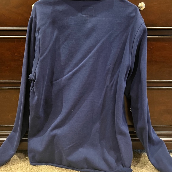 Navy Texas Rangers Quarter-Zip Pullover - Picture 2 of 3